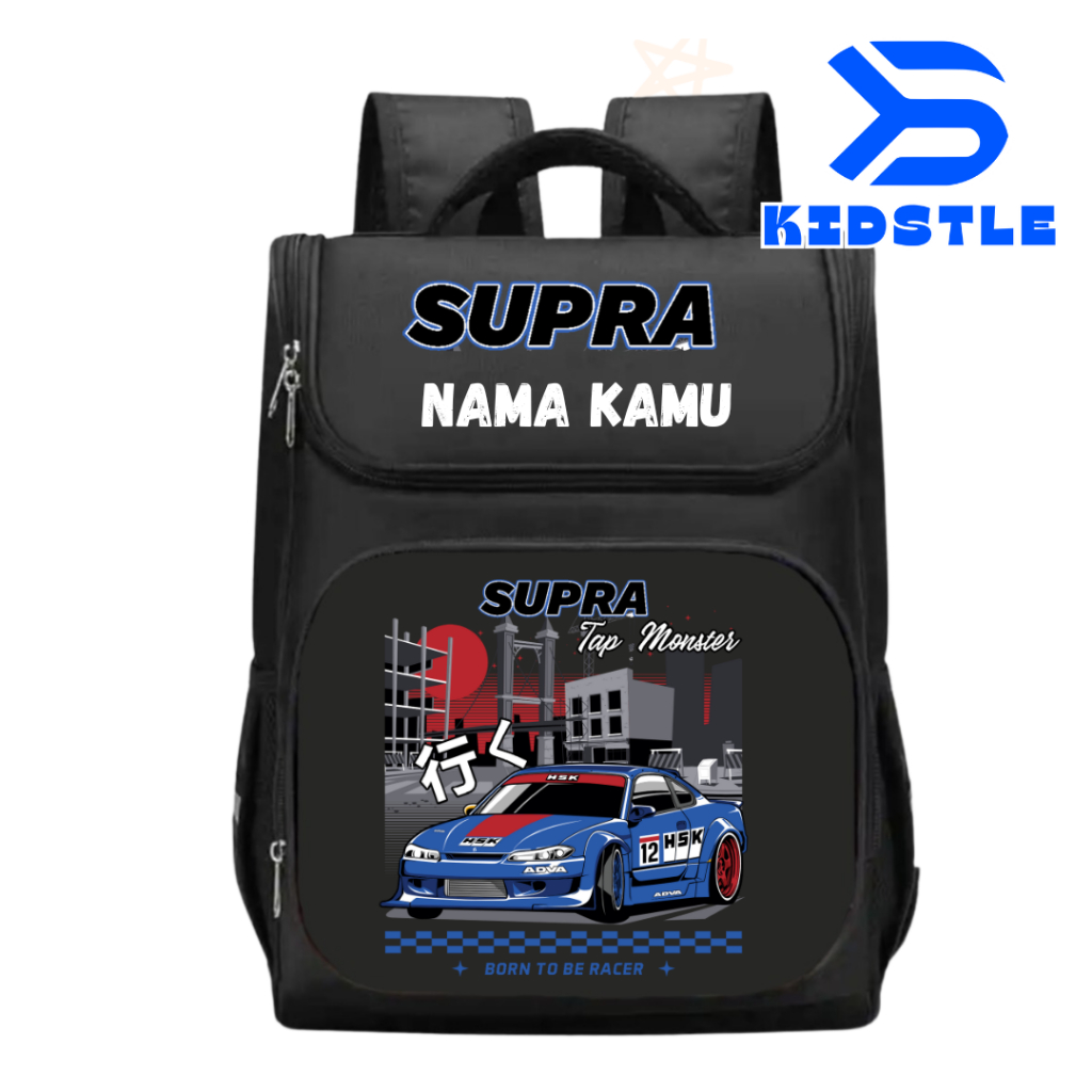 Super Car I Tas Ransel Sekolah Anak TK/SD Mobil Balap Supra I Tas Sekolah Anak SD/TK Mobil Balap Sup