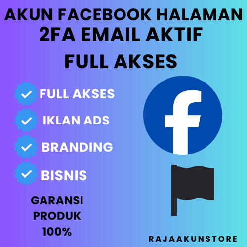 AKUN FACEBOOK DENGAN FANPAGE TERSEDIA & AMAN