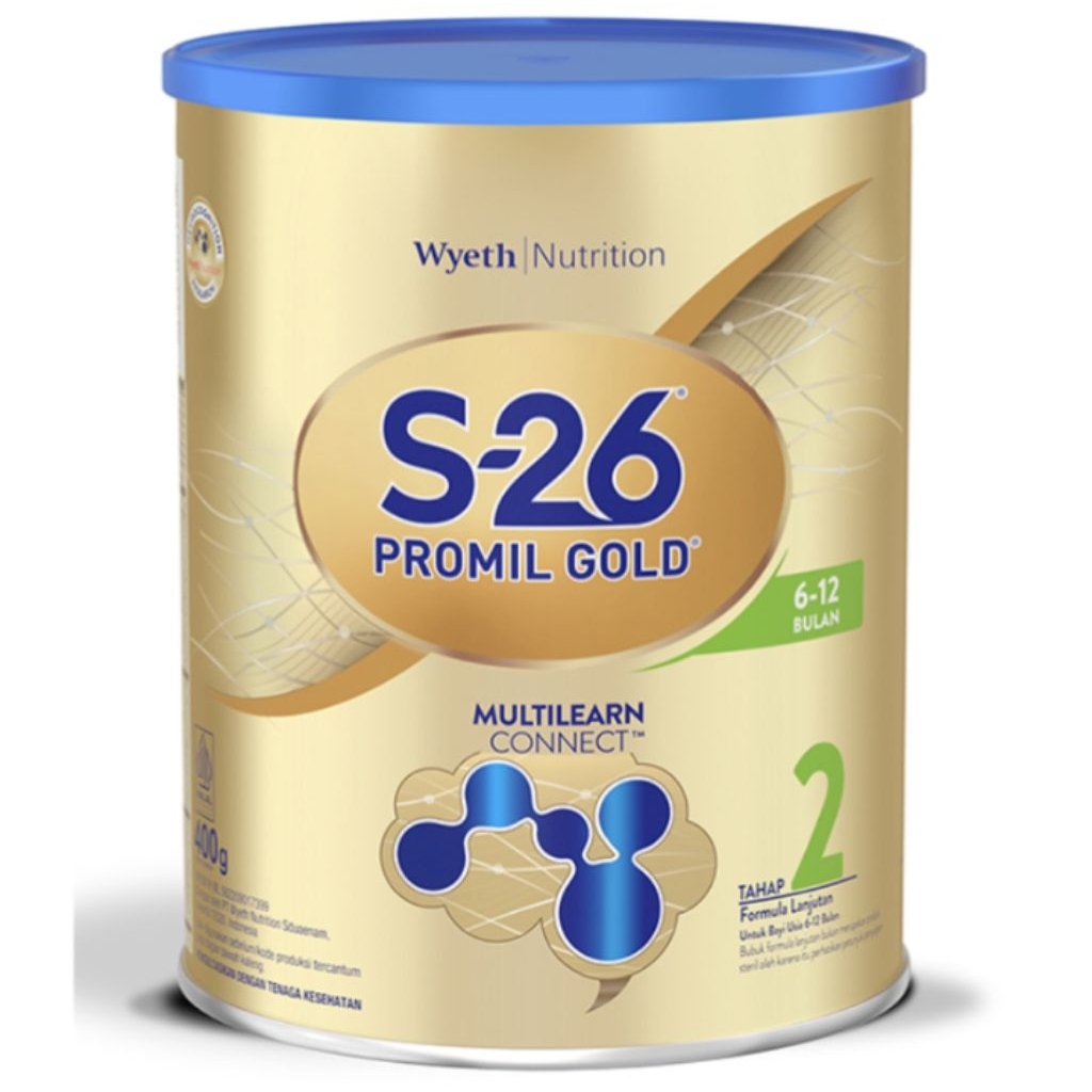 S-26 Promil Gold Tahap 2 Susu Formula Bayi 6-12 Bulan 400 g