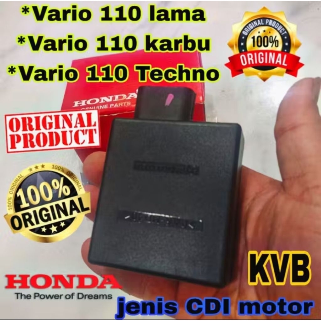CDI HONDA ORIGINAL KVB,  VARIO 110 KARBU, VARIO 110 TECHNO, AHM HONDA