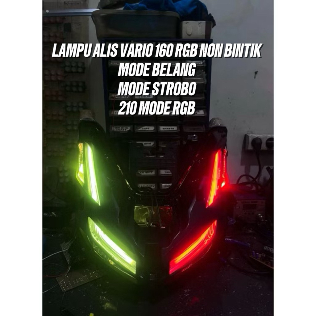 LAMPU ALIS RGB VARIO160 MODE BELANG 210 MODE RGB