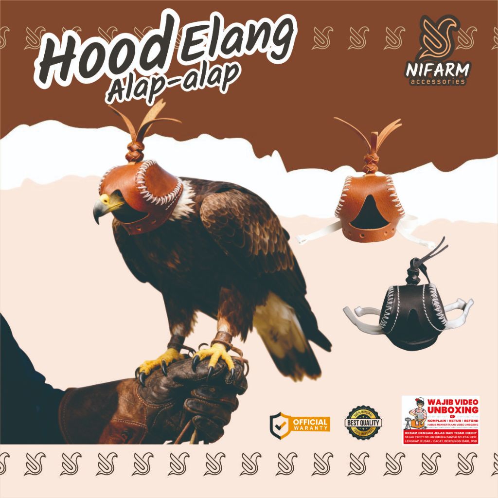 Hood Burung Elang Alap Alap CG/BWK, Bondol, Bido, CHE, WBSE