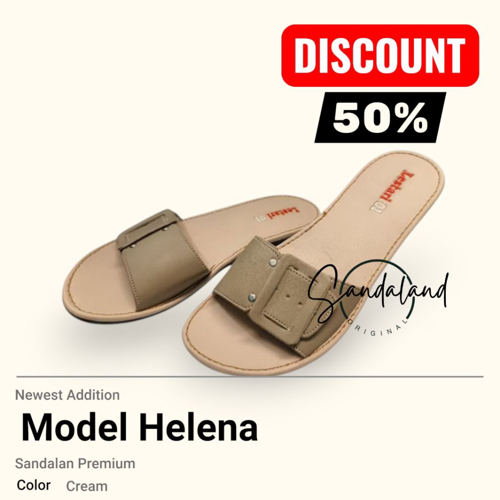 SANDALAND Sandal Helena Sandal Wanita Kekinian Sandal Wanita Korean Style  Wanita Terbaru 2026 Sanda