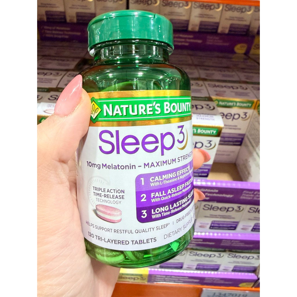 Sleep3 10mg Melatonin - Maximum strength Nature’s Bounty