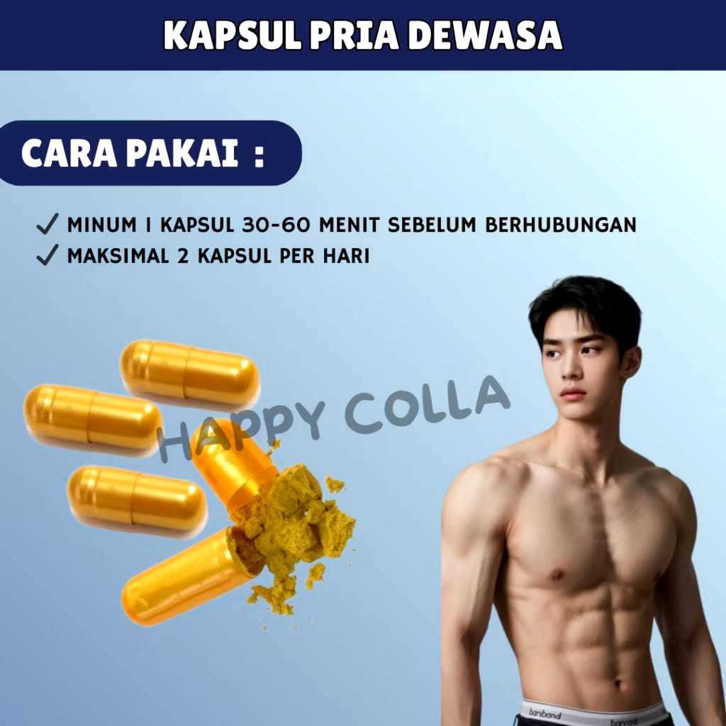 Kapsul Herbal Pria Dewasa Stamina Vitalitas Maksimal