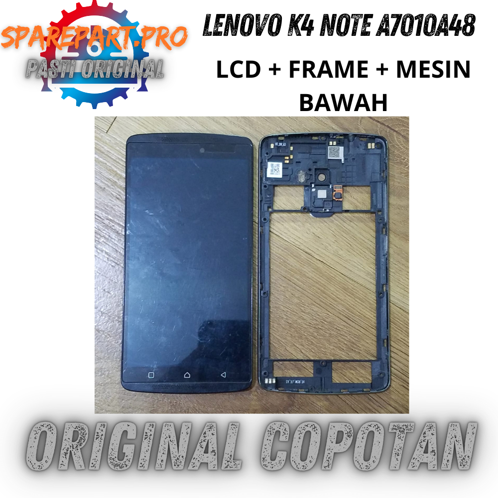 LCD LENOVO K4 NOTE A7010A48 ORI COPOTAN FULLSET PLUS FRAME DAN BACKDOOR