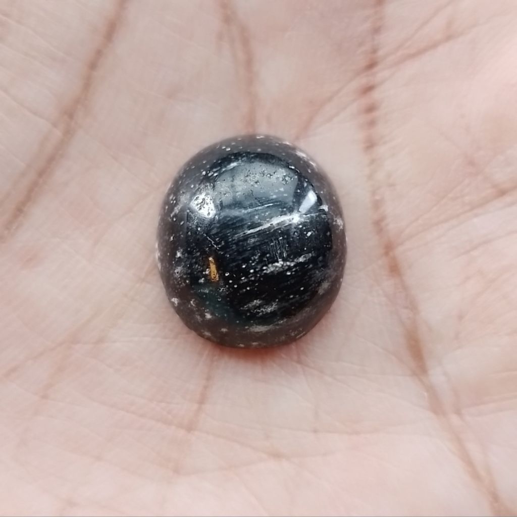 Natural Batu Fosil Galih Kelor Hitam Putih Garis Serat Kayu Asli