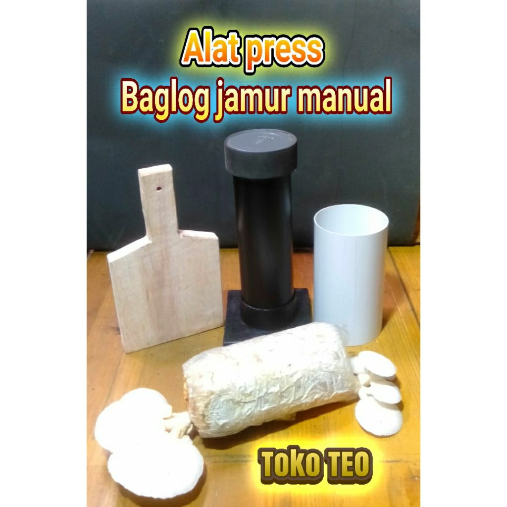 ALAT PRESS BAGLOG JAMUR MANUAL PRAKTIS