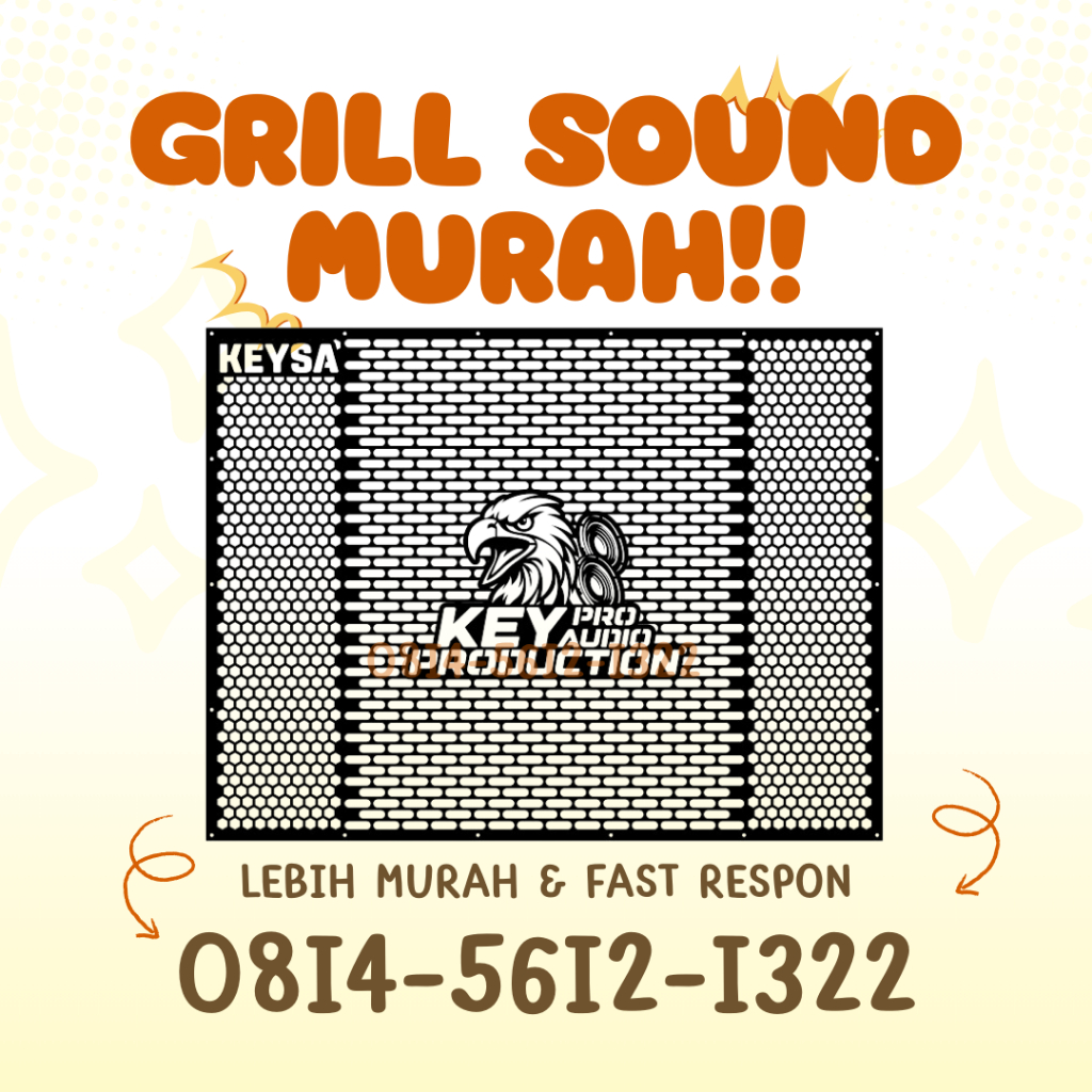 Grill Sound System Tutup Ram Speaker Box Speaker 10 Inch Miniscoop Single Custom