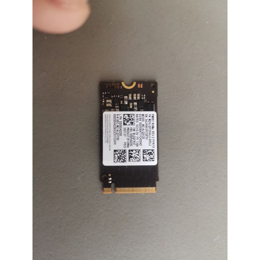 SSD NVME 512 GB SAMSUNG GEN 3 2242