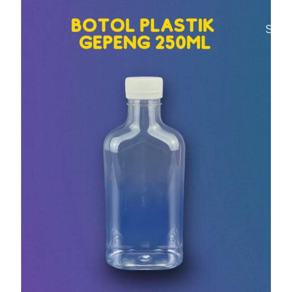 botol mansion 250ml botol gepeng 250ml