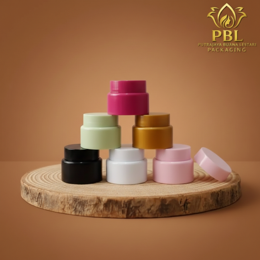 Pot Cream 10gr / Pot PP RR 10gr Flat / Pot Kemasan Cream 10gr / Pot SkinCare & Kosmetik 10gr