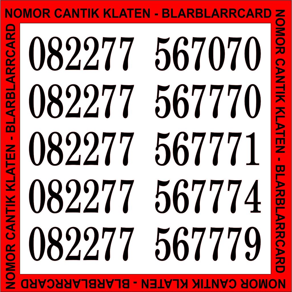 Perdana Nomer - Nomor Cantik Telkomsel Simpati 082277 ekor 56777X 7070