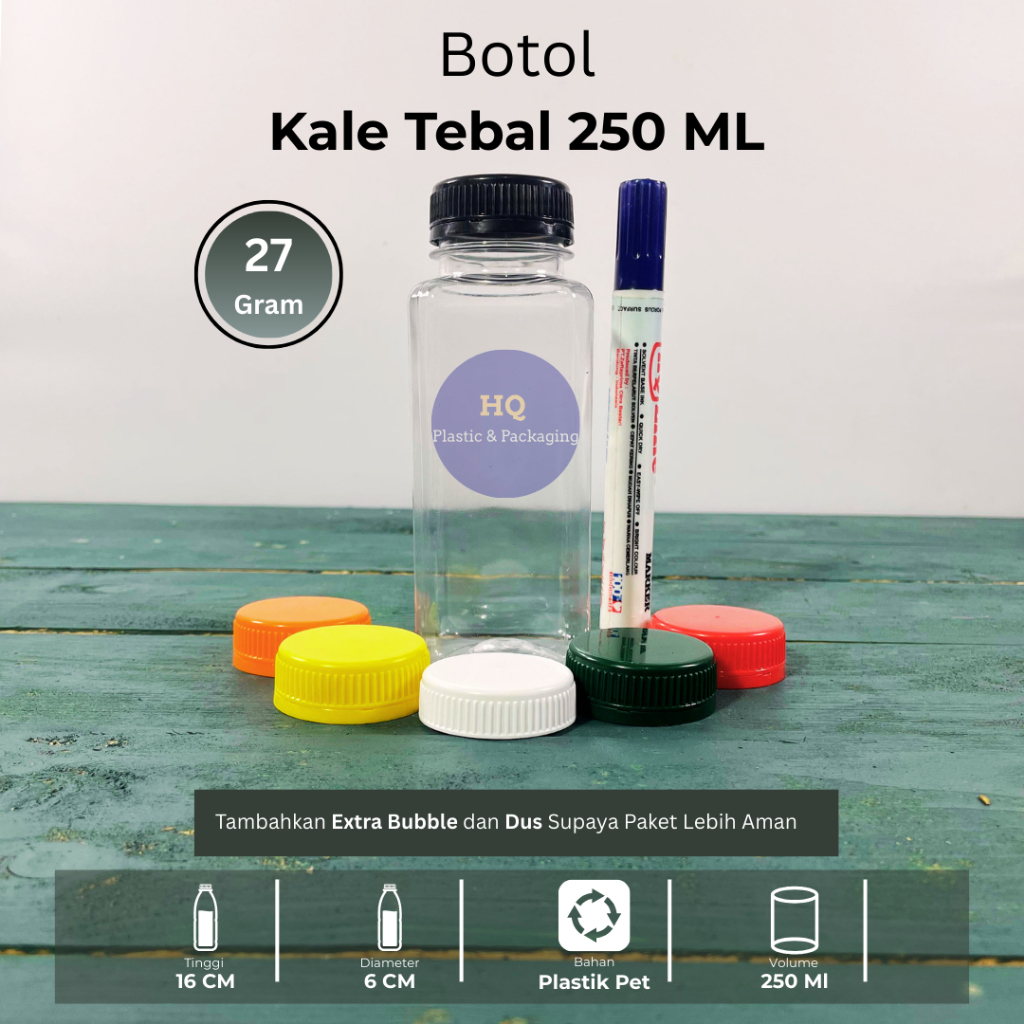 Botol Kale 250ml SUPER TEBAL  | Kale 250 | Botol Kale 250ml
