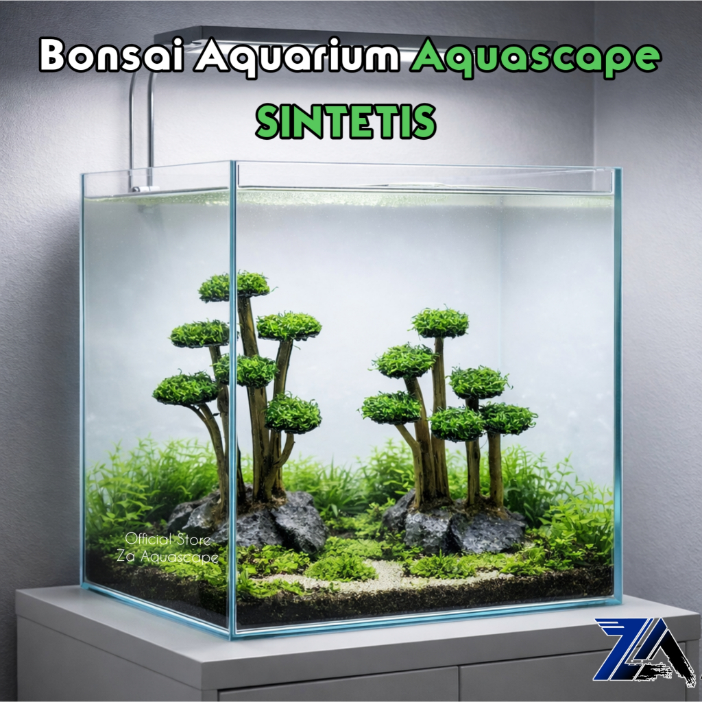 Bonsai mini soliter bonsai aquarium sintetis Moss bonsai rumput sintetis bonsai