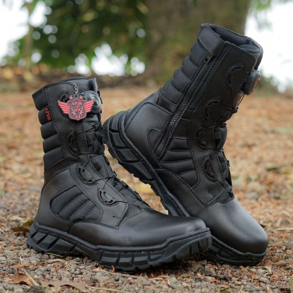 SEPATU PDL PASKHAS SEPATU PDL TALI PUTAR  KULIT SAPI ASLI SEPATU PDL SECURITY PDL SATPAM PDL TNI POL