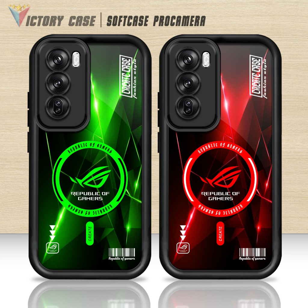 Case OPPO RENO 12 CPH2626 Motif ( ROG5 ) Cover Handphone Softcase Glossy Anti Jamur
