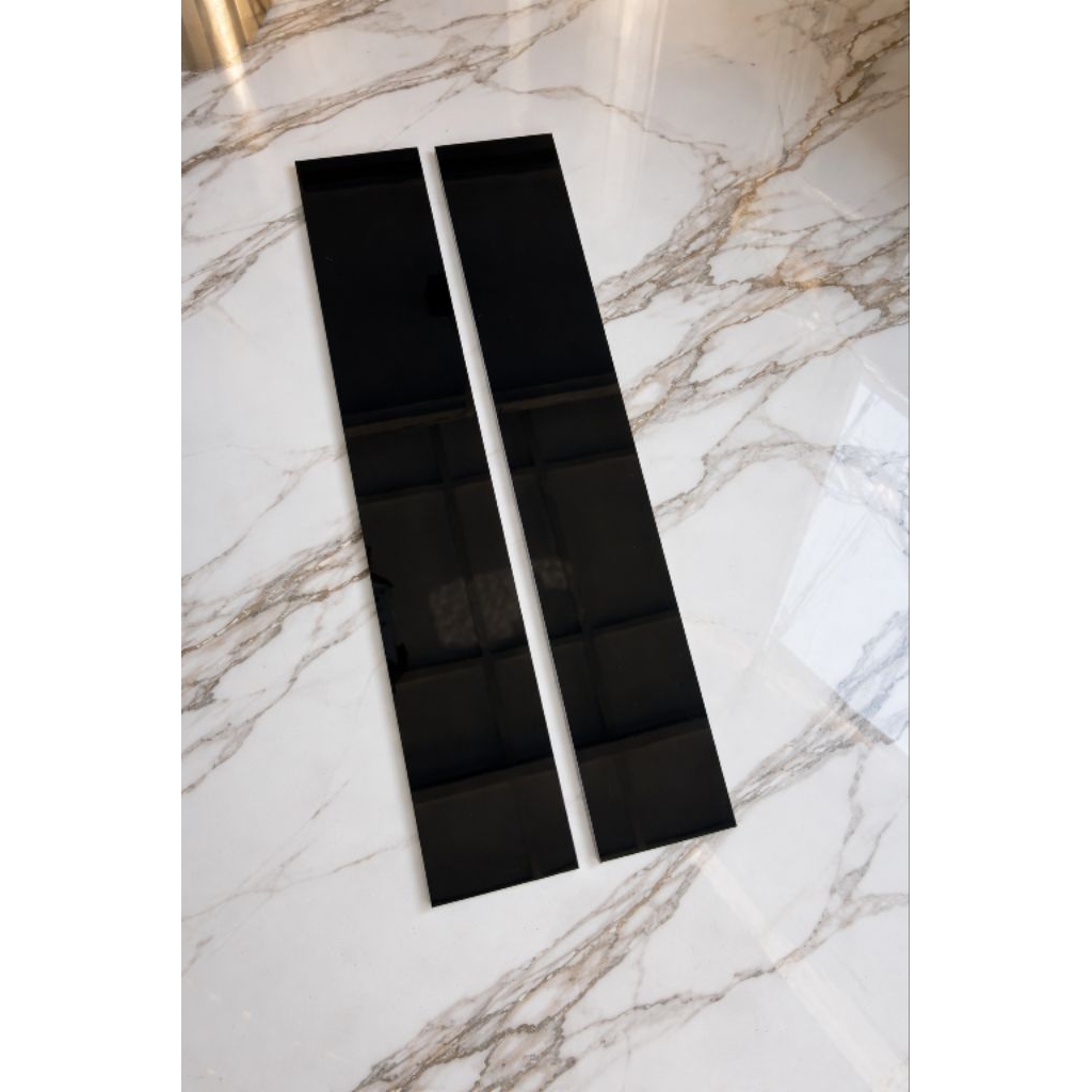 lis granit cutting ukuran hitam polos 10x60/lis granit dinding hitam glossy 10x60/lis granite