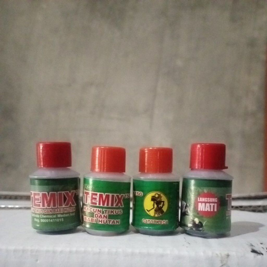 racun tikus temik temix gatotkaca botol kecil racun Tikus istimewa