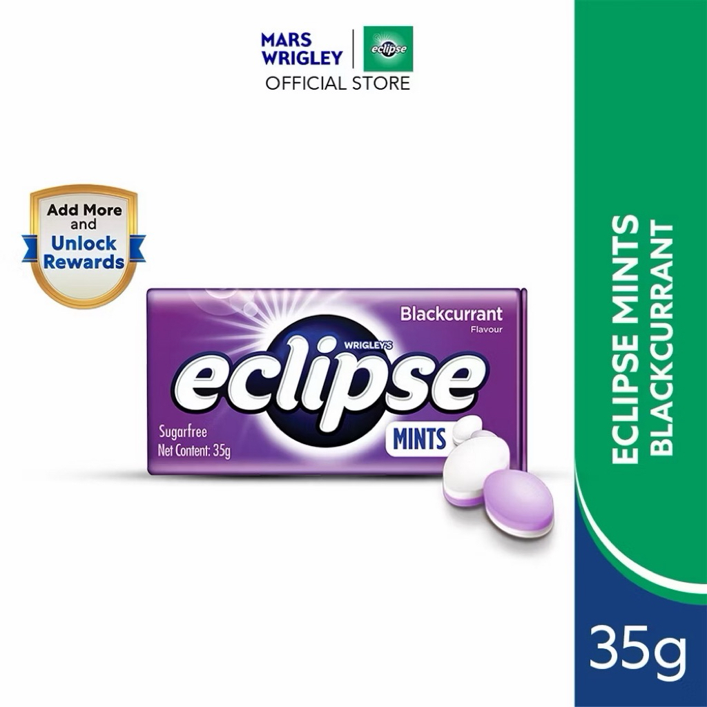 MARS WRIGLEY ECLIPSE MINTS BLACKCURRANT