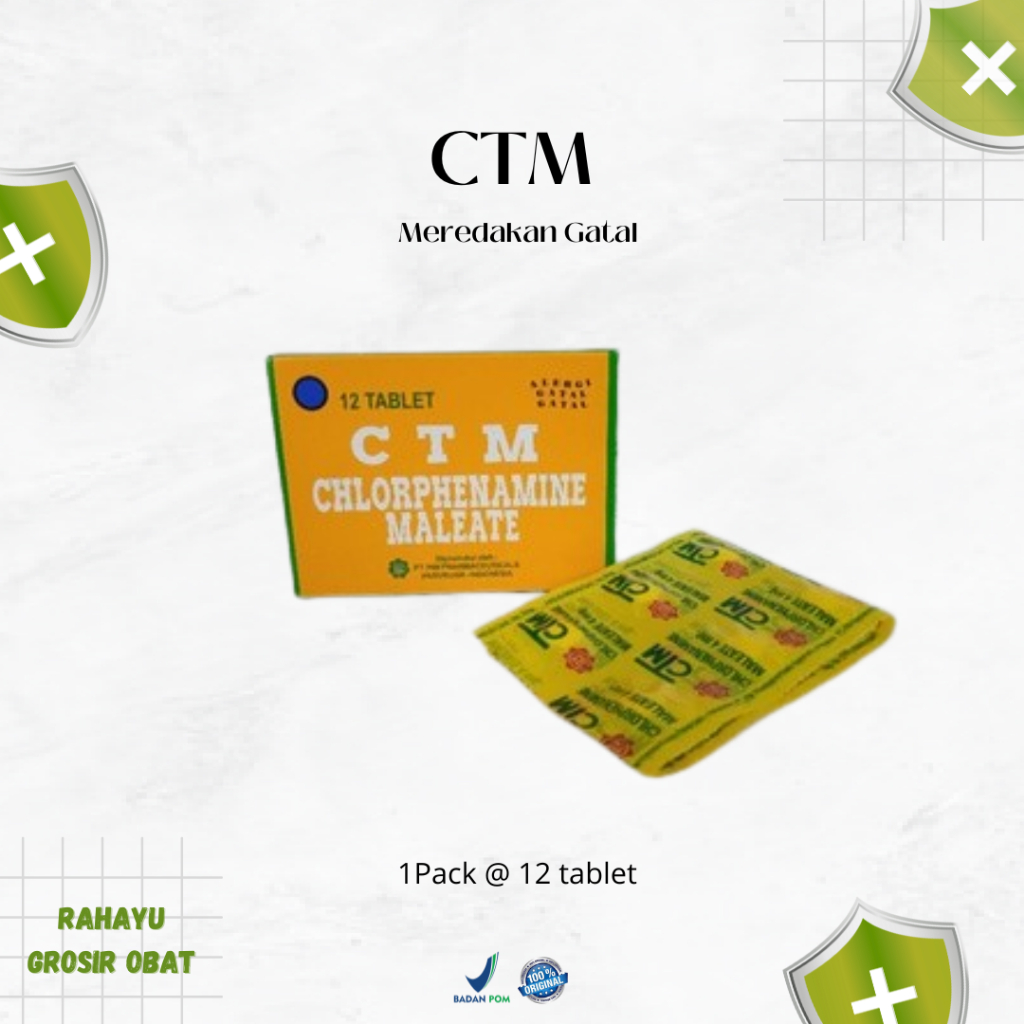 CTM Tablet Obat Alergi 12 Tablet