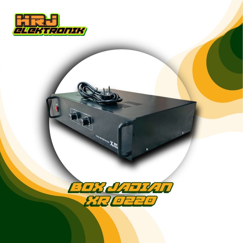Power Amplifier XR 0220 Tanpa USB (Free Packing Kayu) ups