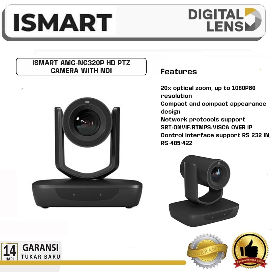 ISMART HD PTZ CAMERA WITH NDI AMC-NG320P