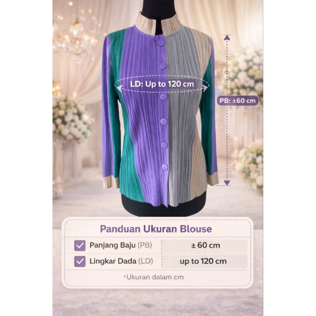 Pleats Premium Top/Atasan Plisket/Plisket Premium