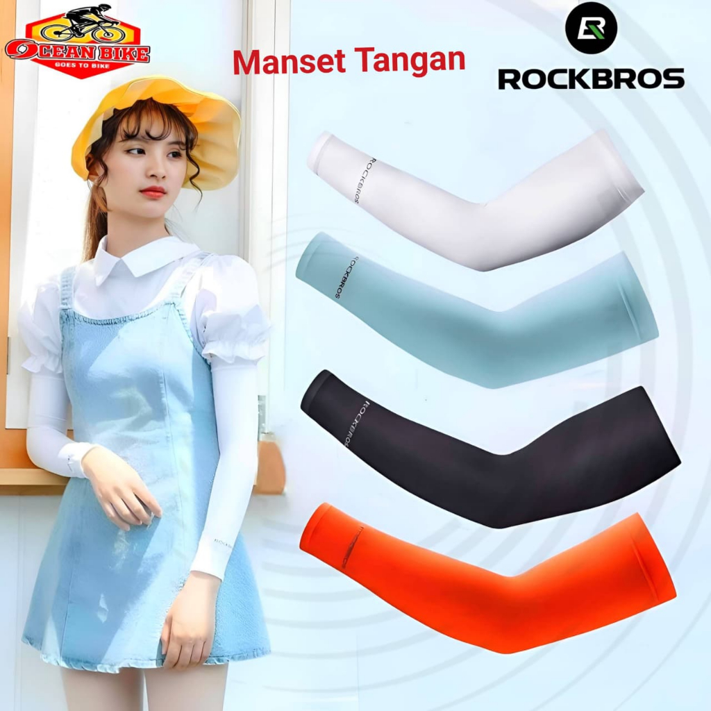 ROCKBROS Manset Tangan Olahraga Lari Sport Outdoor Sepeda Motor Pria Wanita XT9002 Lengan Unisex