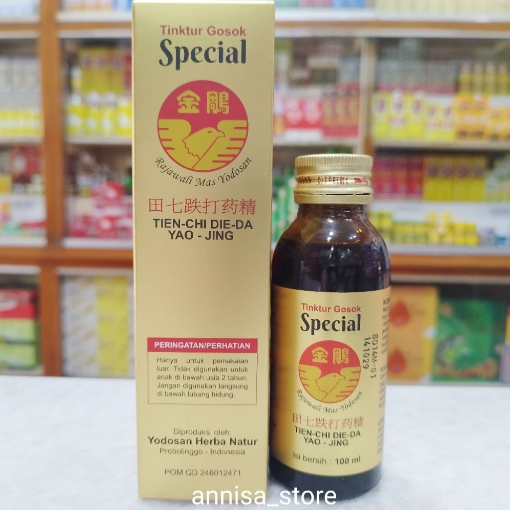 Minyak Gosok Special Rajawali Mas Yodosan 100mL Tien Chi Die Da Yao Jing Minyak Urut