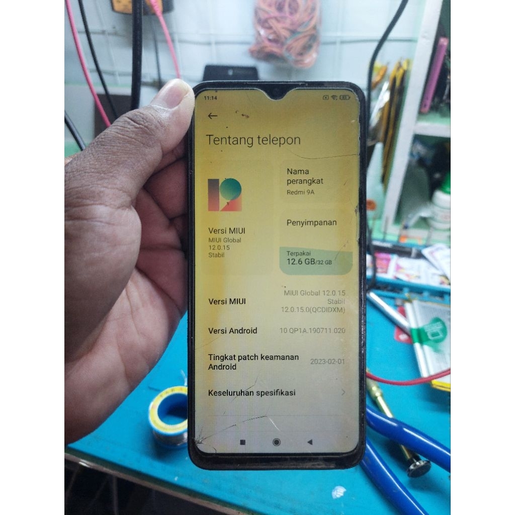 Redmi 9a minus batre