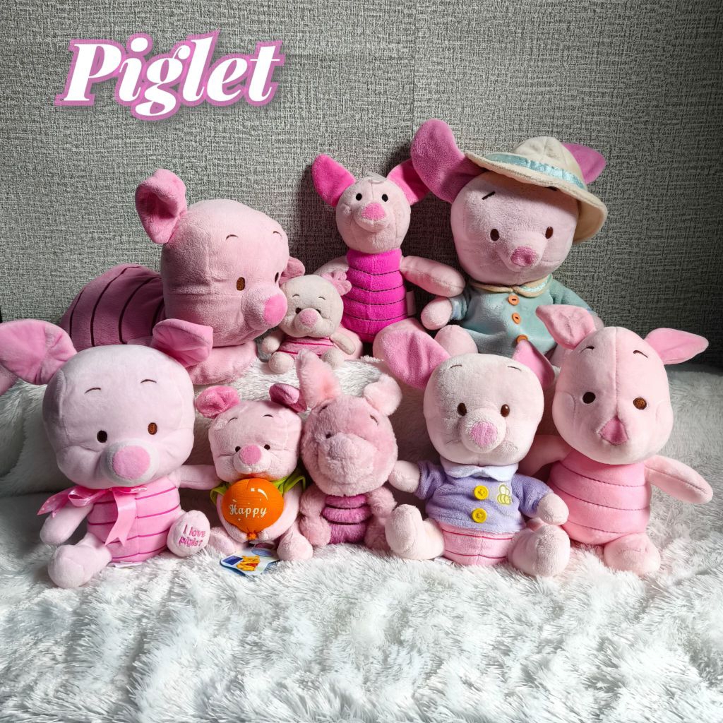 Boneka piglet teman winnie the pooh. boneka piglet