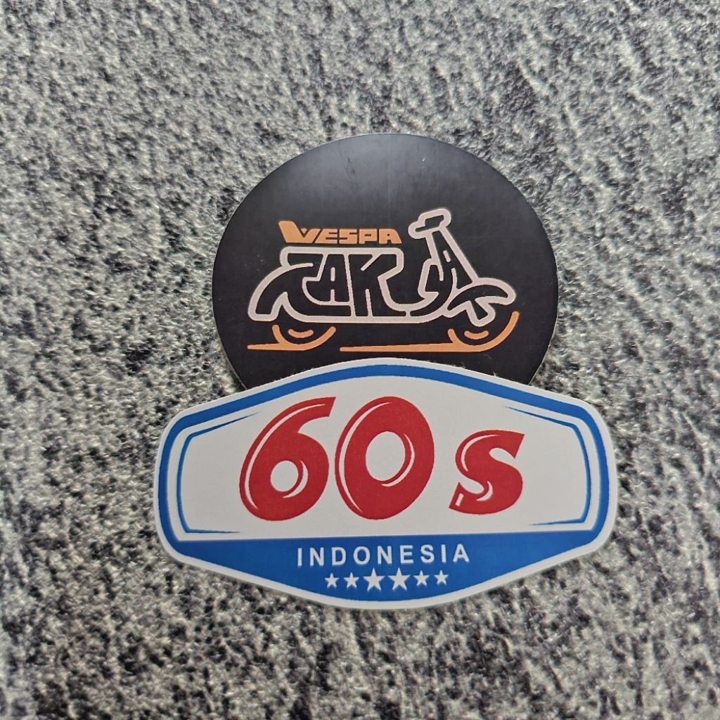 Stiker Vespa 60s Sticker Vespa Murah Diecut