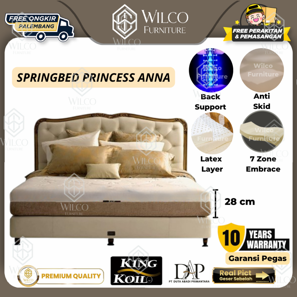 King Koil Springbed Princess Anna / Matras King Koil Princess Anna - 100 x 200