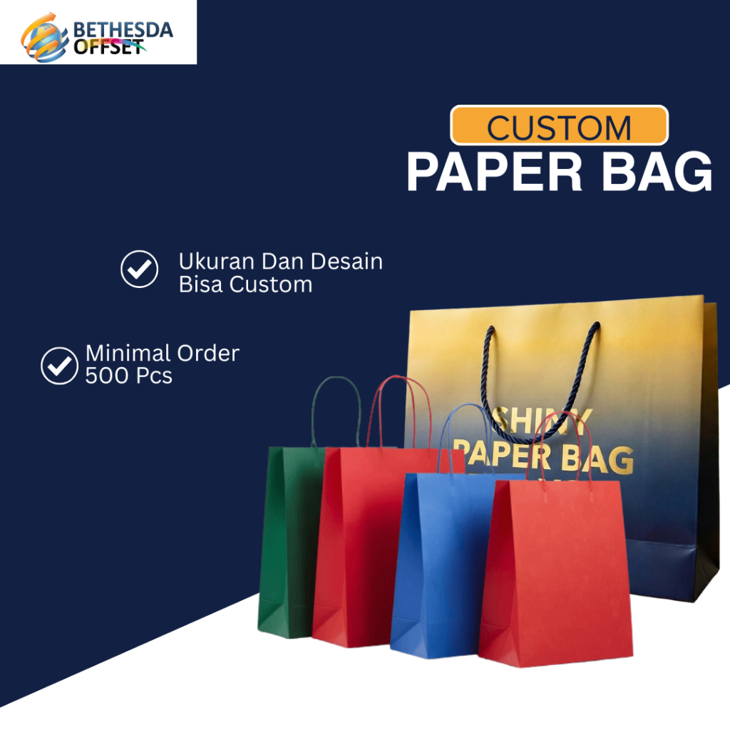 Custom Paper Bag / Tas Kertas / Paperbag / Cetak Paperbag
