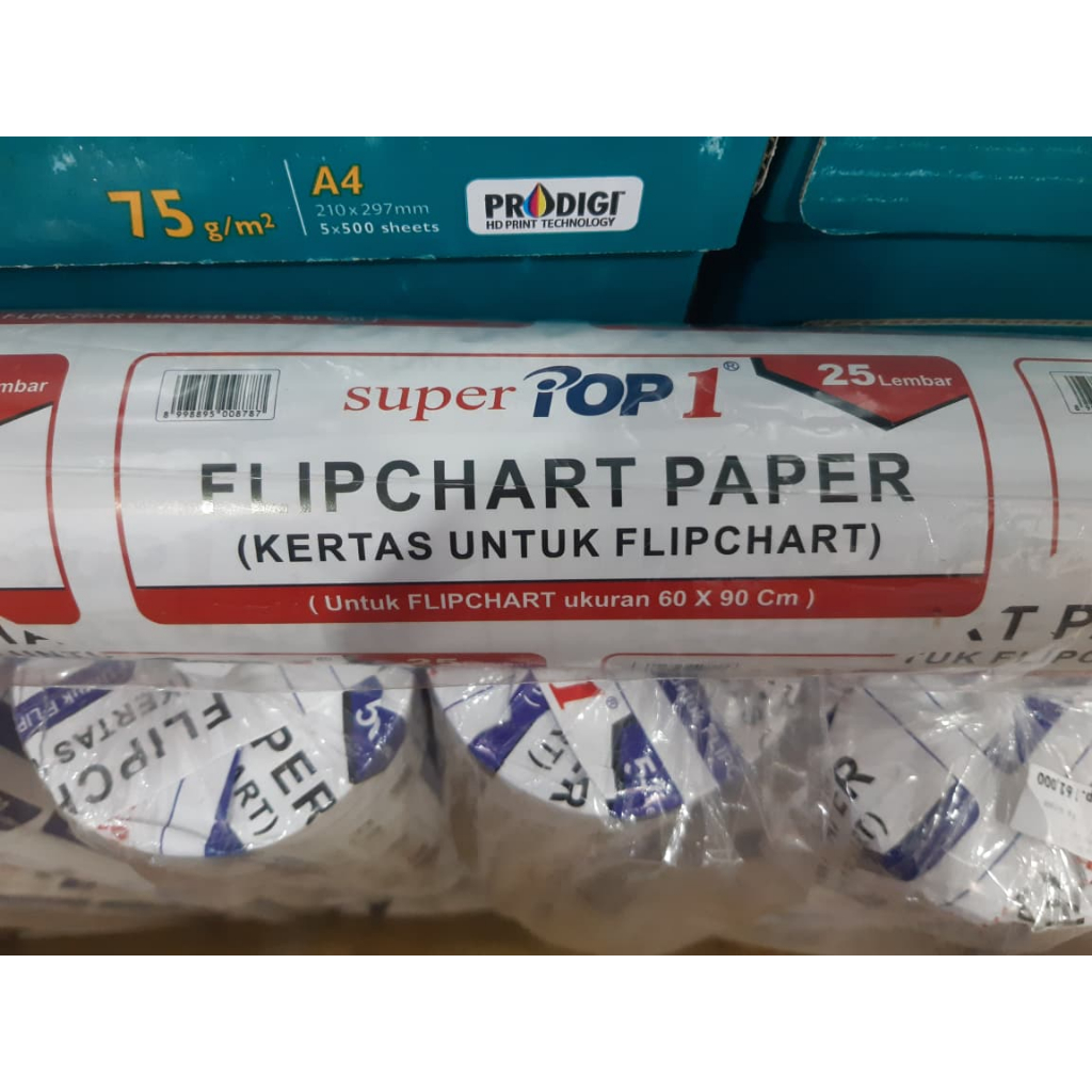 KERTAS FLIP CHART PAPER UTK FLIPCARD 60X90 ISI 25LBR