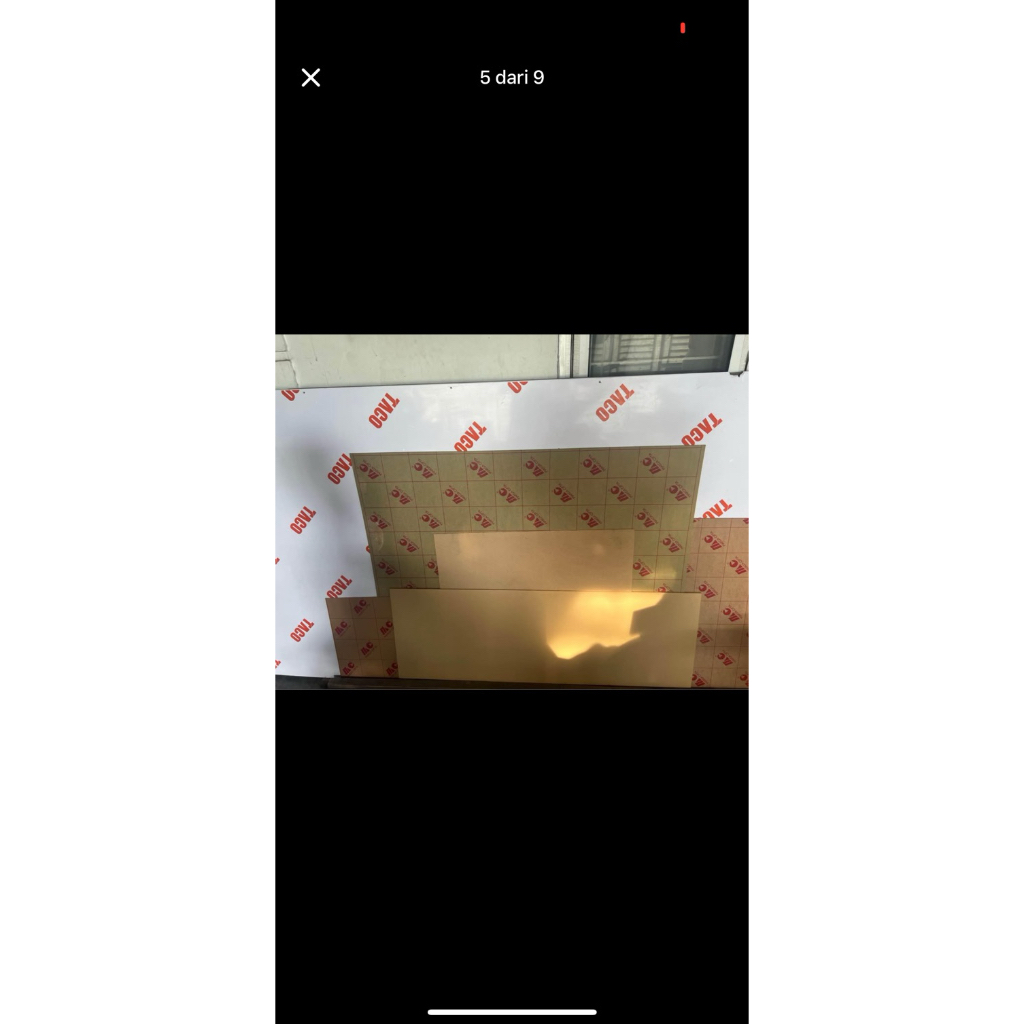 akrilik 2mm putih susu ukuran 50x50