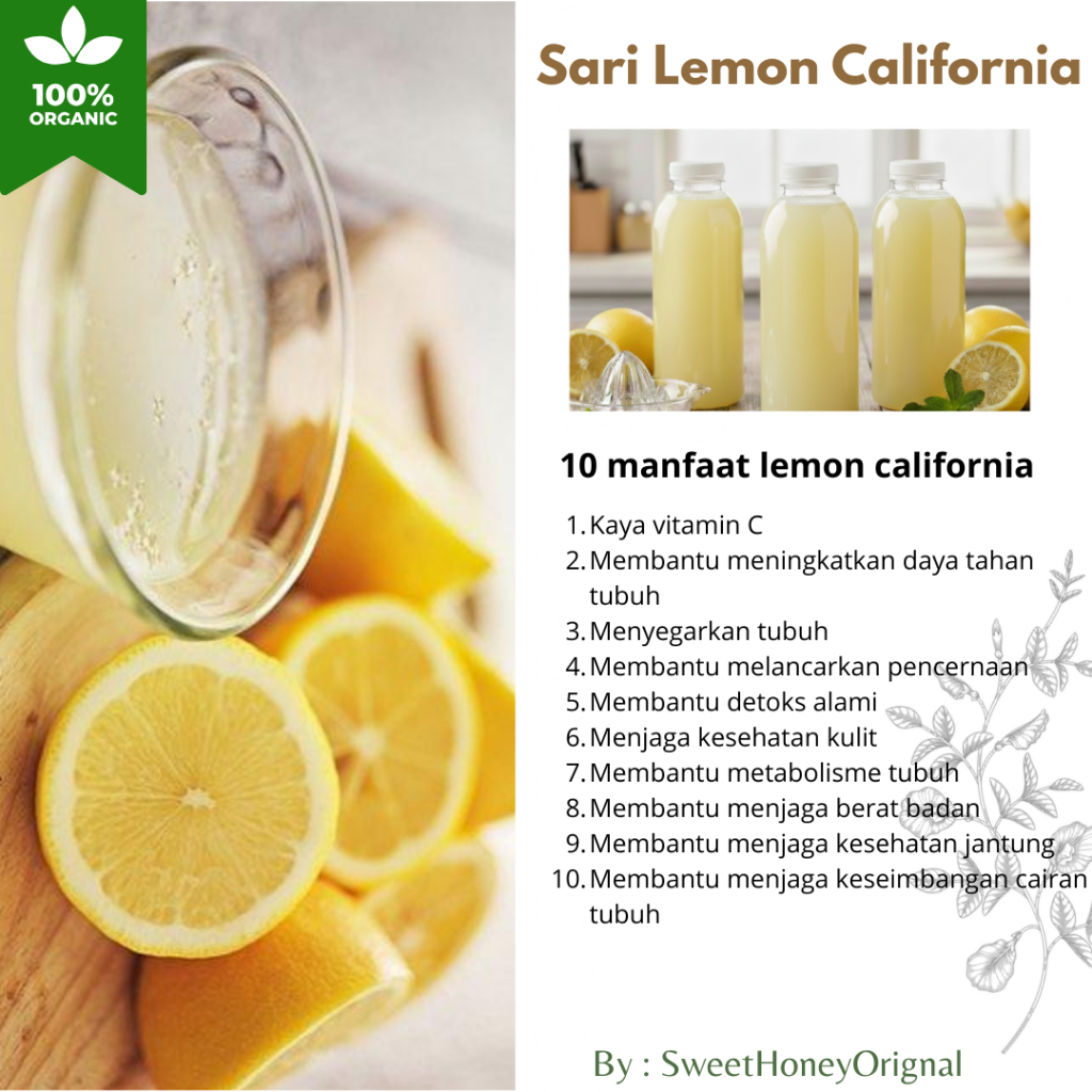 Sari Lemon Murni - Sari Buah Lemon California