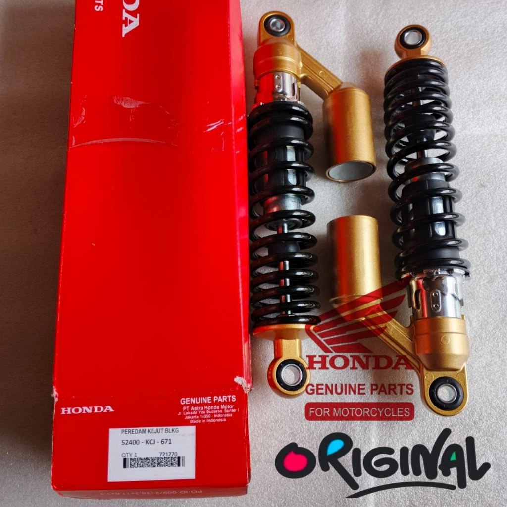 SHOCK SOK BREGES BELAKANG KCJ TIGER 2010 - 2012 ORI OEM HONDA