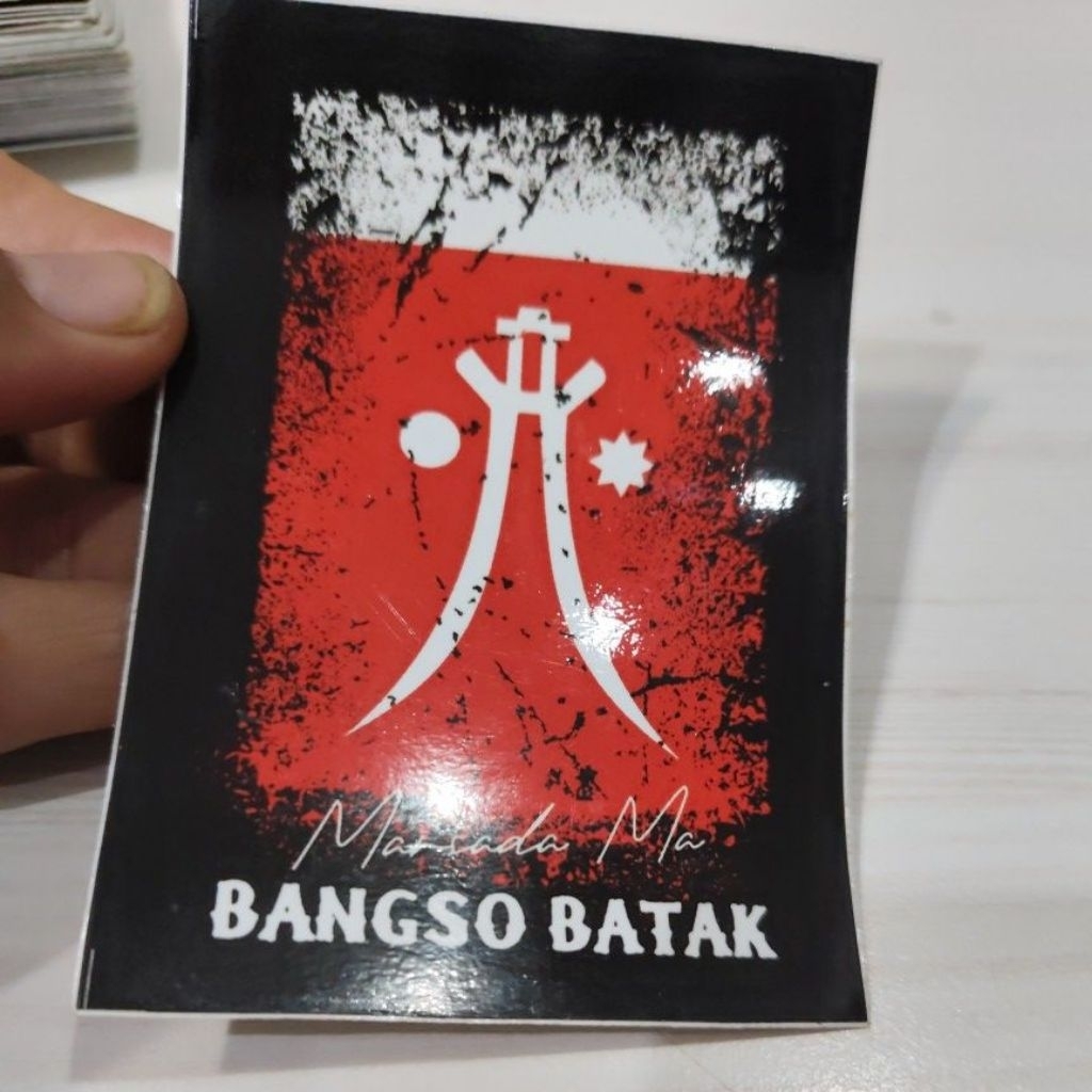 stiker cutting bendera batak uk 10x6