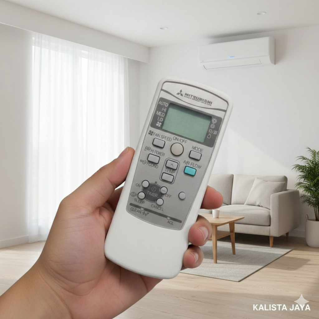 Remote Ac Mitsubishi RKX502A001B Original Asli