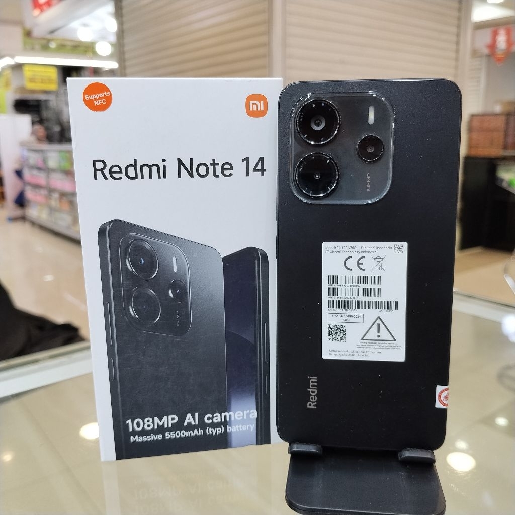 XIAOMI REDMI NOTE 14 4G 8/128 XIAOMI REDMI NOTE14 4G 8/128 SECOND BEKAS GARANSI PANJANG