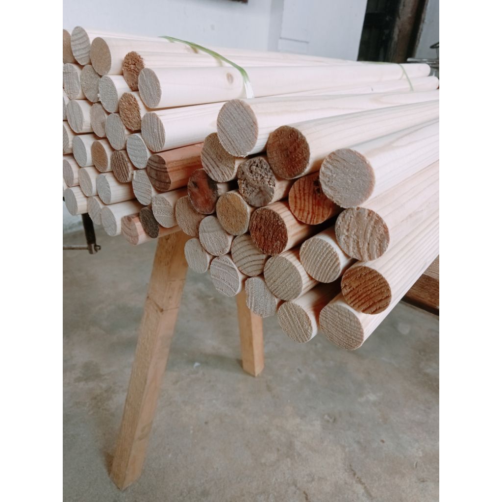 Kayu Dowel Panjang 50 cm Diameter 2 cm