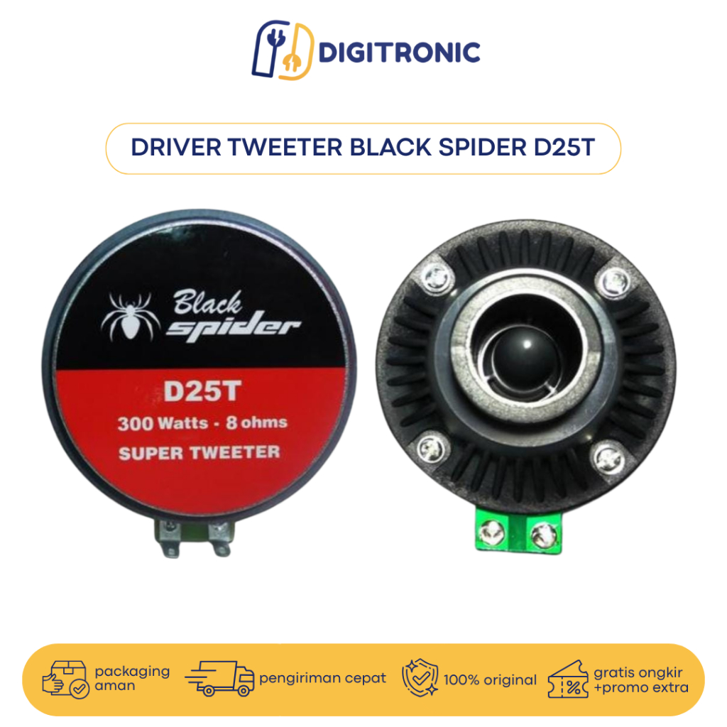 DRIVER TWEETER BLACK SPIDER D25T