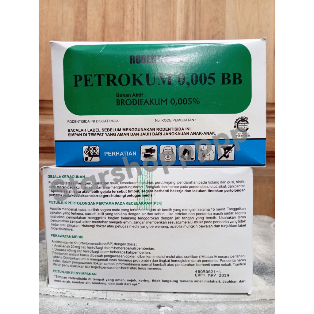 Racun tikus PETROKUM 1KG Untuk mengendalikan semua spesies tikus