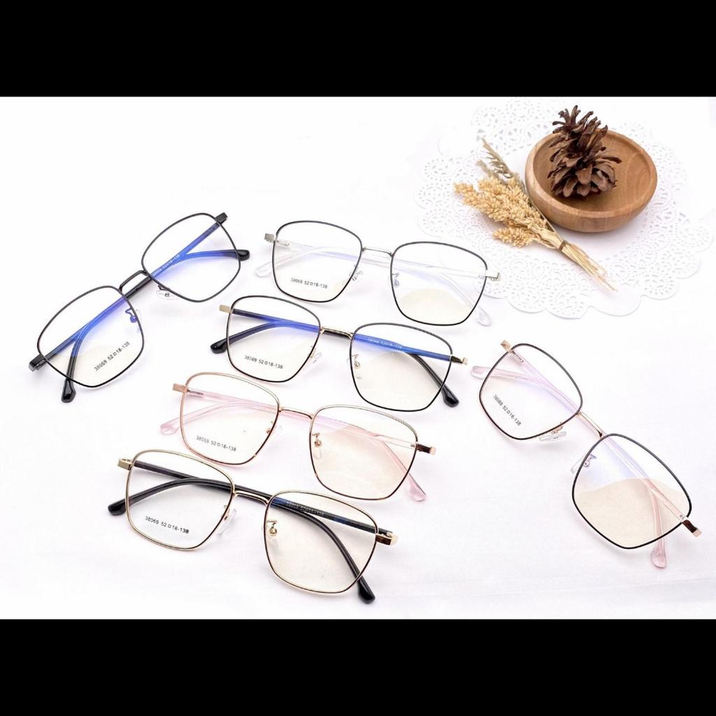 frame kacamata besi kotak batang frame plastik