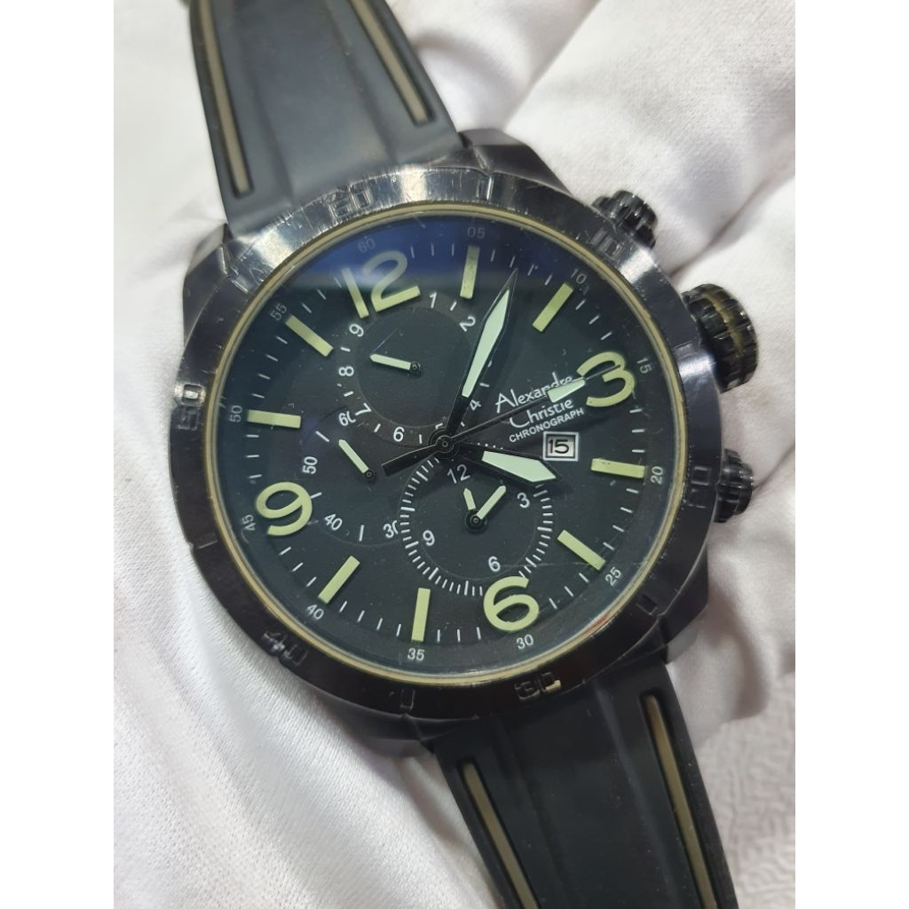 Jam Alexandre Christie 6234MC Original Pria Preloved