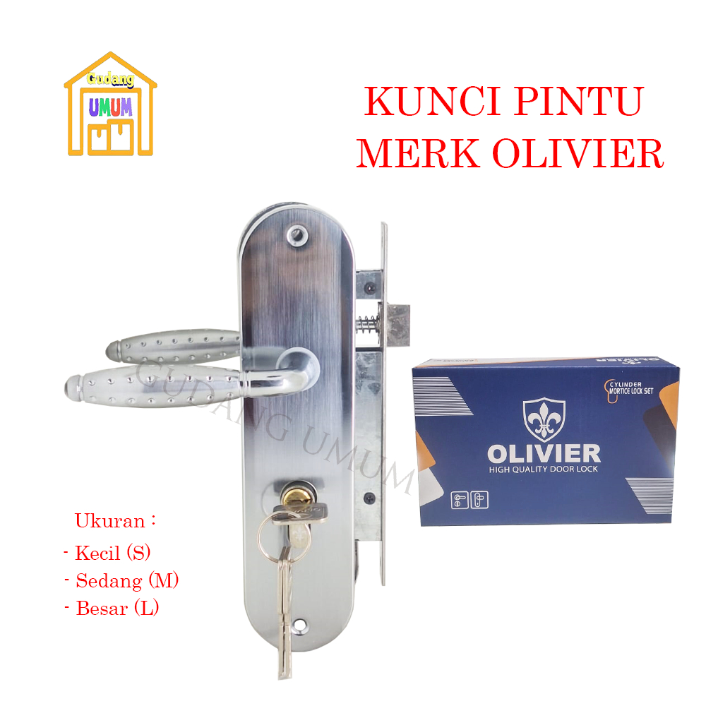 Set Handle Kunci Pintu Model LYON Kecil - Medium - Besar / Kunci Pintu Rumah OLIVIER
