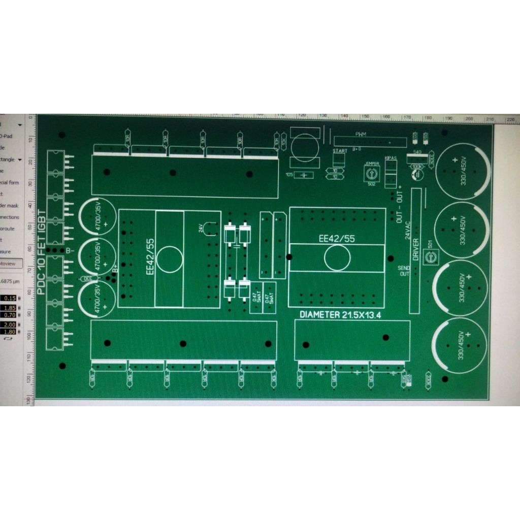 PCB PDC 10FET JUMBO IGBT