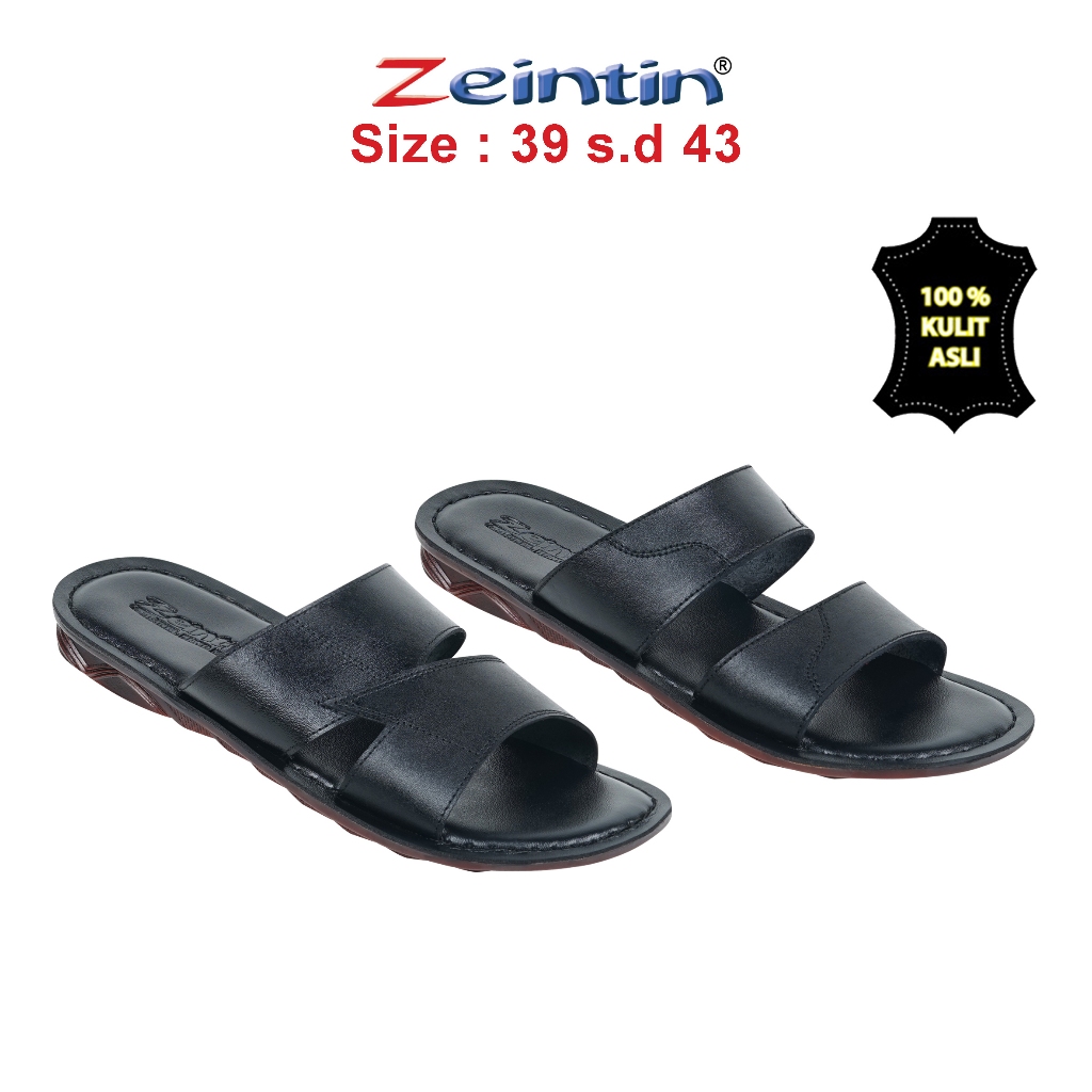 Zeintin - Sandal Pria Zeintin | Bahan Kulit | Fashion Pria Sandal Pria Kasual Formal KK